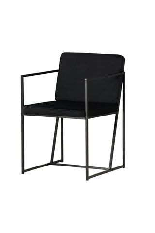 Venture Home Richmond Dining Chair 2-pack - Svart / Svart sammet
