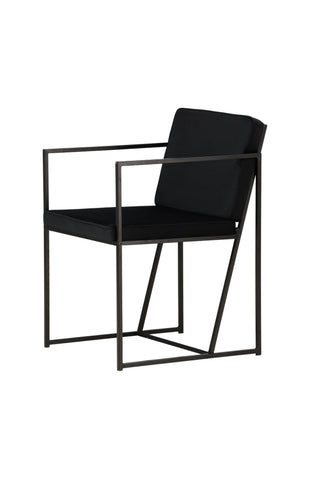 Venture Home Richmond Dining Chair 2-pack - Svart / Svart sammet