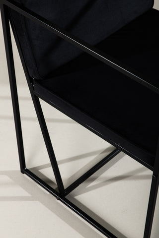 Venture Home Richmond Dining Chair 2-pack - Svart / Svart sammet