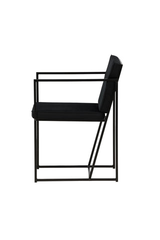 Venture Home Richmond Dining Chair 2-pack - Svart / Svart sammet