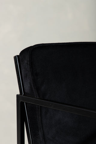 Venture Home Richmond Dining Chair 2-pack - Svart / Svart sammet