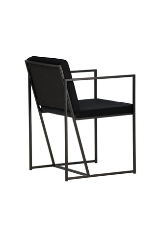 Venture Home Richmond Dining Chair 2-pack - Svart / Svart sammet