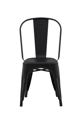 Venture Home Tempe Dining Chair 4-pack - Mattsvart / Metall