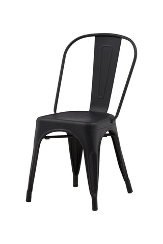 Venture Home Tempe Dining Chair 4-pack - Mattsvart / Metall