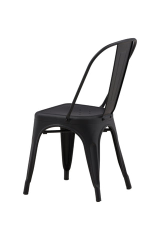 Venture Home Tempe Dining Chair 4-pack - Mattsvart / Metall