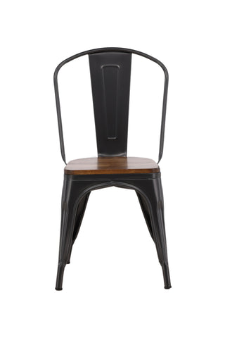 Venture Home Tempe Dining Chair 2-pack - Mörkgrå / Mörkbrun MDF