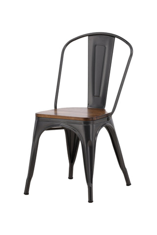 Venture Home Tempe Dining Chair 2-pack - Mörkgrå / Mörkbrun MDF