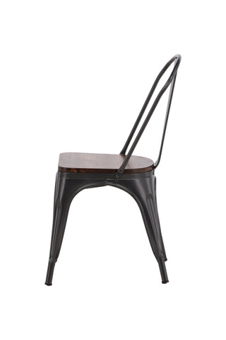 Venture Home Tempe Dining Chair 2-pack - Mörkgrå / Mörkbrun MDF