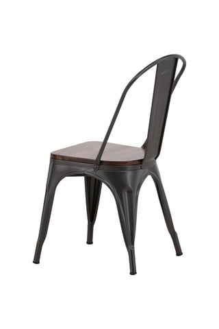 Venture Home Tempe Dining Chair 2-pack - Mörkgrå / Mörkbrun MDF