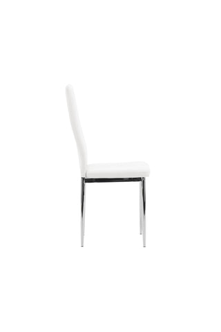 Venture Home Lily Matstol 2-pack - Kromat ben / Svart PU
