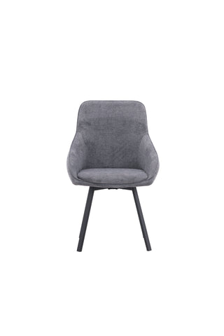 Venture Home Rosie Matstol 2-pack - Svart / Mörkgrå Tyg