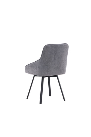 Venture Home Rosie Matstol 2-pack - Svart / Mörkgrå Tyg