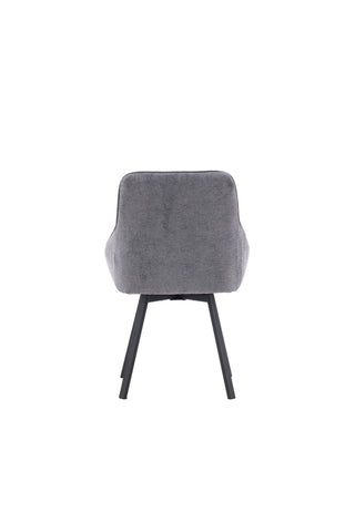 Venture Home Rosie Matstol 2-pack - Svart / Mörkgrå Tyg