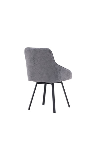 Venture Home Rosie Matstol 2-pack - Svart / Mörkgrå Tyg