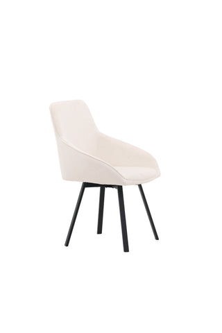 Venture Home Rosie Matstol 2-pack - Svart / Beige Tyg