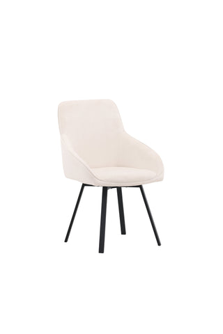 Venture Home Rosie Matstol 2-pack - Svart / Beige Tyg