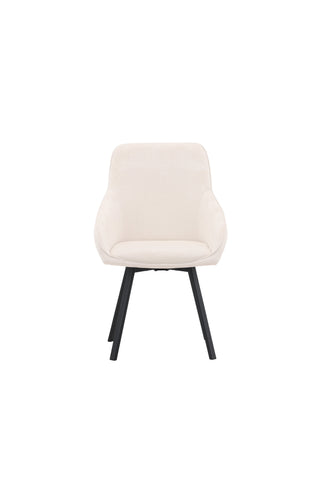 Venture Home Rosie Matstol 2-pack - Svart / Beige Tyg