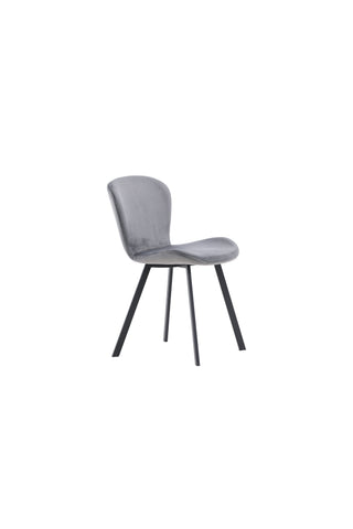 Venture Home Lilja Matstol 2-pack - Svart / Mörkgrå Tyg