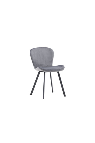 Venture Home Lilja Matstol 2-pack - Svart / Mörkgrå Tyg