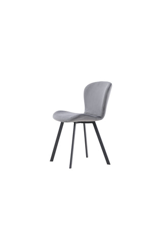 Venture Home Lilja Matstol 2-pack - Svart / Mörkgrå Tyg