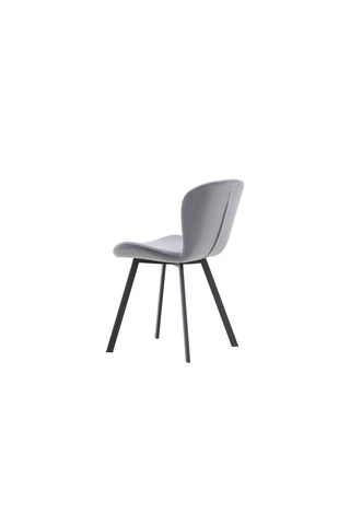 Venture Home Lilja Matstol 2-pack - Svart / Mörkgrå Tyg