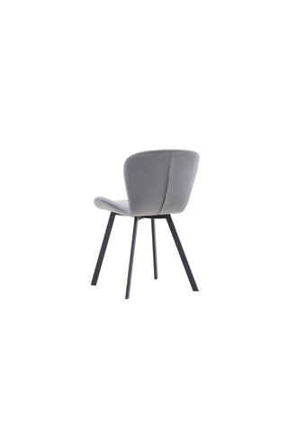 Venture Home Lilja Matstol 2-pack - Svart / Mörkgrå Tyg
