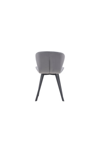 Venture Home Lilja Matstol 2-pack - Svart / Mörkgrå Tyg