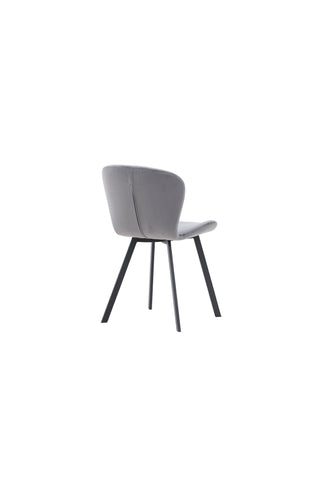 Venture Home Lilja Matstol 2-pack - Svart / Mörkgrå Tyg