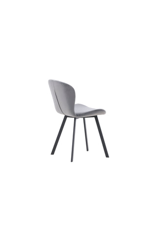 Venture Home Lilja Matstol 2-pack - Svart / Mörkgrå Tyg