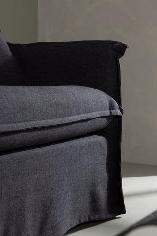 Venture Home Nova Soffa Trä/ Svart tyg