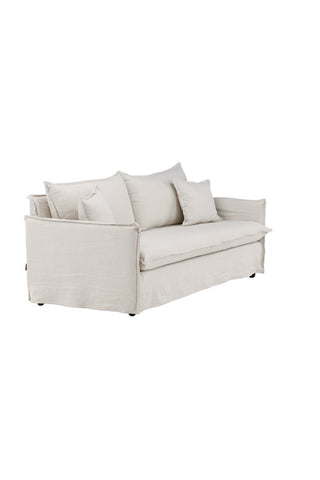 Nova Soffa - Trä / Beige Linne