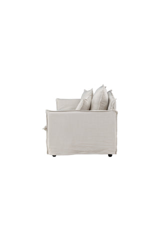 Nova Soffa - Trä / Beige Linne