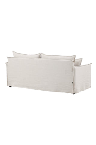 Nova Soffa - Trä / Beige Linne