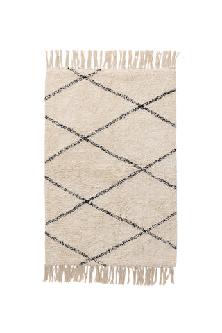 Venture Home Love Cotton - 50*80- -Rektangulär-Vit/Svart