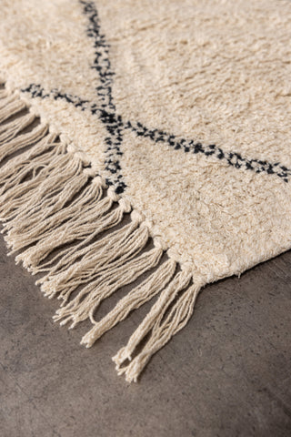 Venture Home Thelma Cotton - 50*80- -Rektangulär-Vit/Svart