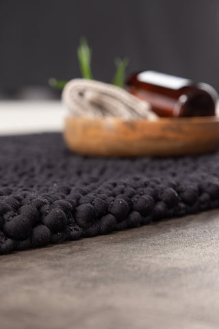 Venture Home Wilmer Polyester/Bomull - 50*80- -Rektangulär-Svart