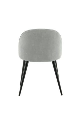 Velvet Matstol 2-pack - Manchester - Svart / Ljusgrå