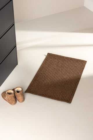 Venture Home Bosse 50% Gummi 50% PP - 60*90- -Rektangulär-Natur/Svart