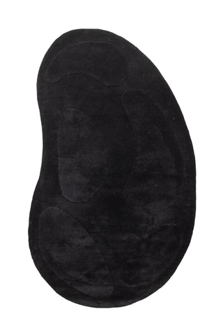 Venture Home Enard Wool Blend m Tygbaksida - 290*175- -Oval -Svart