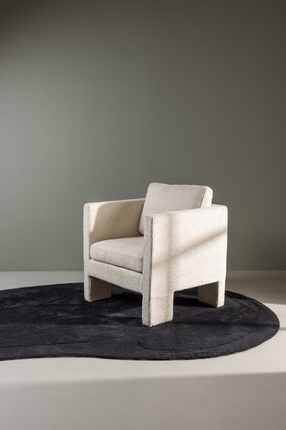 Venture Home Enard Wool Blend m Tygbaksida - 290*175- -Oval -Svart
