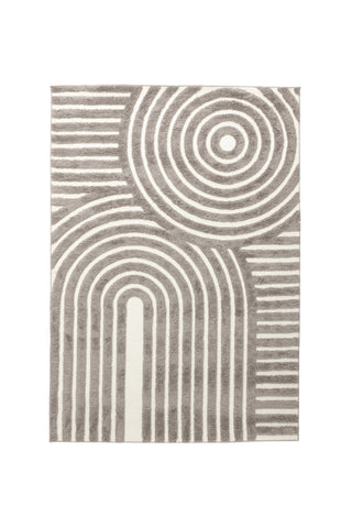 Venture Home Nikita Poly-bomull Canvas - 230*160- -Rektangulär- Grå/Vit