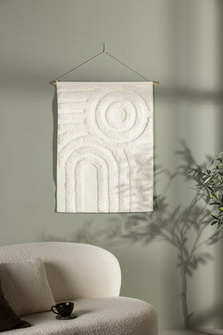 Venture Home Nikita Poly-bomull Canvas - 70*100- -Rektangulär-Vit