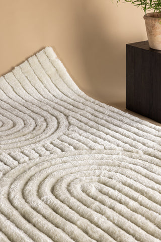 Venture Home Niklas Polyester - 230*160- -Rektangulär-Vit