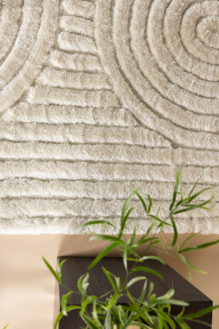 Venture Home Niklas Polyester - 230*160- -Rektangulär-Vit