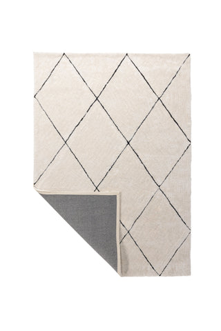 Venture Home Patrik Polyester Shaggy - 290*200- -Rektangulär-Vit/Svart