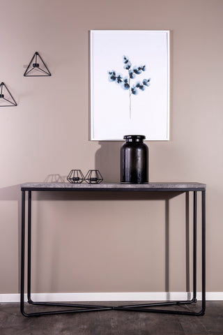 Palace Sidobord - Svart / Betong-look