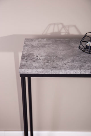 Palace Sidobord - Svart / Betong-look