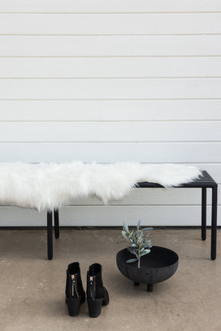 Venture Home Katy Polyester Fuskpäls - 180*55- -Pläd-Vit