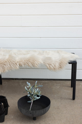 Venture Home Katy Polyester Fuskpäls - 180*55- -Pläd-Beige