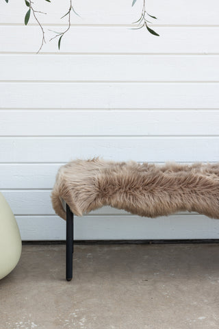 Venture Home Katy Polyester Fuskpäls - 180*55- -Pläd-Brun